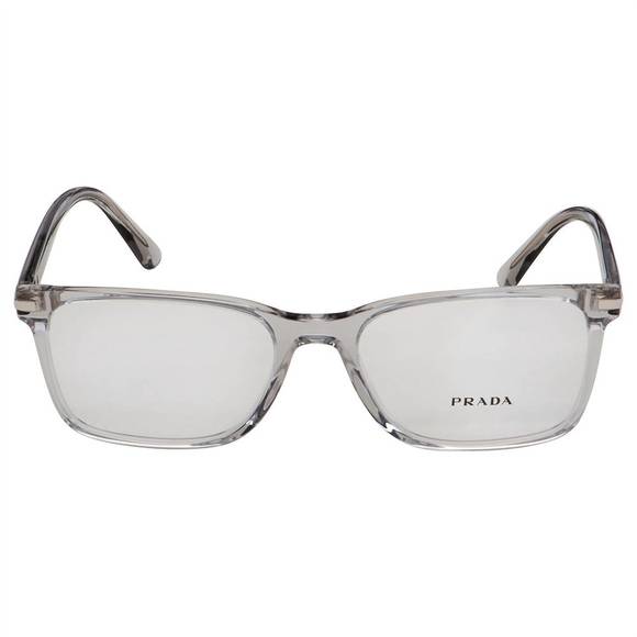 NEW PRADA rectangle plastic eyeglasses in grey - Picture 2 of 3
